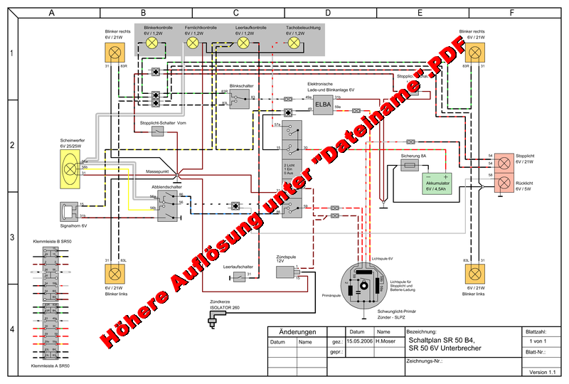Simson Sr50 Elektronik Zundung Schaltplan - Wiring Diagram